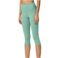thumbnail image 1 of VERUGU Yoga Pants Women's Versatile Multi-color Fashion Tight High Waisted Capris Yoga Pants Green L, 1 of 3