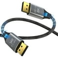thumbnail image 1 of VESA Certified DisplayPort Cable 1.4, AUBEAMTO 8K DP Cable 3.3FT (8K@60Hz, 4K@144Hz, 1080P@240Hz) HBR3 Support 32.4Gbps, HDCP 2.2, HDR10 FreeSync G-Sync for Gaming Monitor 3090 Graphics PC, 1 of 10
