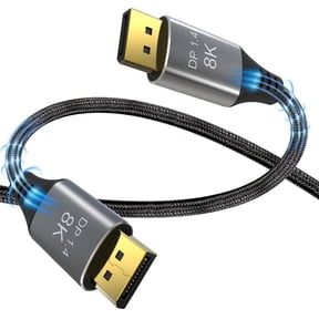 VESA Certified DisplayPort Cable 1.4, AUBEAMTO 8K DP Cable 3.3FT (8K@60Hz, 4K@144Hz, 1080P@240Hz) HBR3 Support 32.4Gbps, HDCP 2.2, HDR10 FreeSync G-Sync for Gaming Monitor 3090 Graphics PC