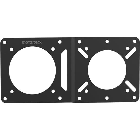 VESA Mount Adapter Plate for Mac mini M4 & NUC  Universal Extension Bracket for Mini PCs Fits 75x75mm & 100x100mm VESA Monitor Arms Securely Mount Small Computers Behind Display