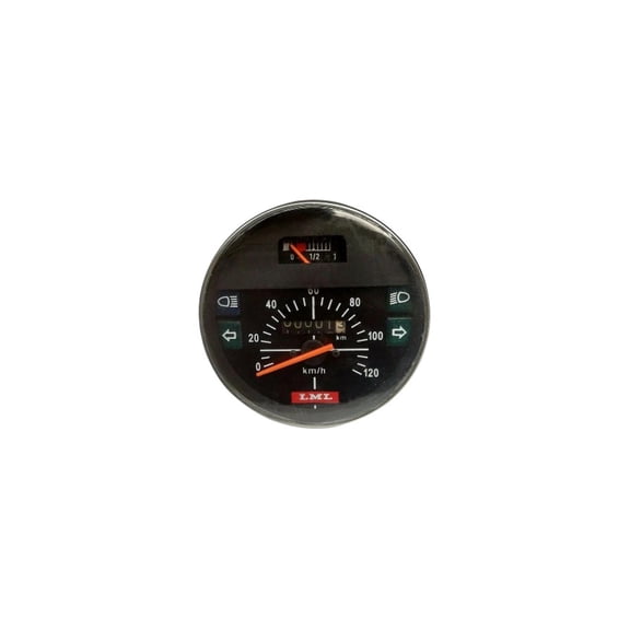 VESPA LML STELLA SPEEDOMETER 100MM DIA 0-120KM BLACK COLORS SPEEDO