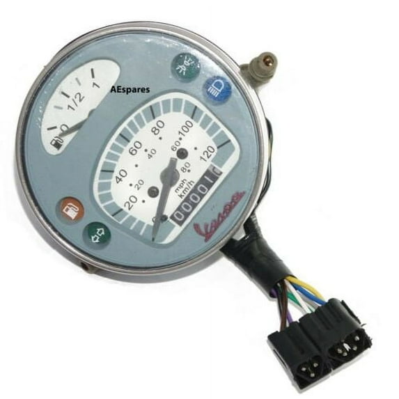 VESPA SPEEDOMETER LML STELLA PX Lusso 80, 125, 150, 200, 120KMPH- 80MPH GREY