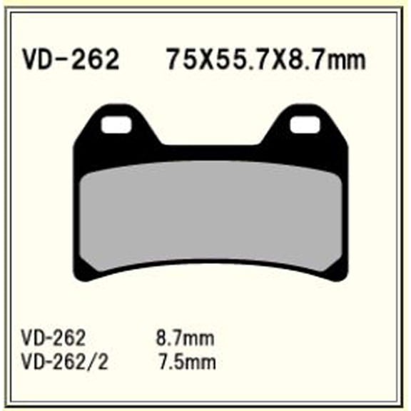 Vesrah Brake Pads-VD-262RJL