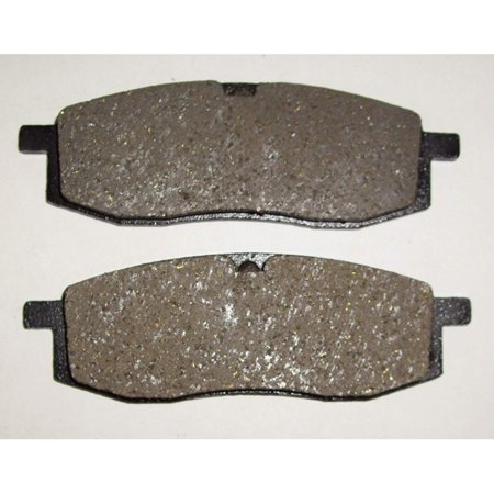 Vesrah Semi-Metallic Organic Brake Pads, Rear, Copper & Graphite Compound, Wet/Dry Stopping Power, Compatible with Stainless Steel Rotors (VD-241)