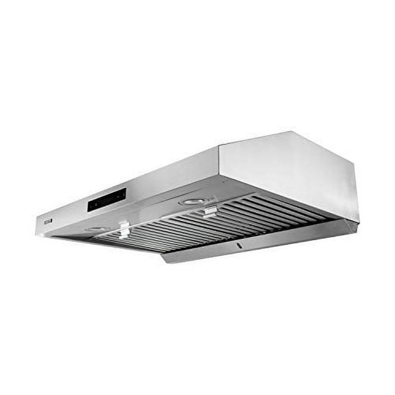 Atlanta 860CFM 30'' Stainless Steel Under Cabinet Range Hood With Dual Motor, 6 Levels Of Speed, Touch Screen, GU10 LED Lights, Baffle Filters, And Oil Tray