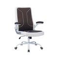thumbnail image 1 of VESTA Office Desk Chair, Customer Chair Rolling Seat with Armrest, Adjustable Height Office, Conference Room, Reception, Waiting Area, Coffee/White, 1 of 4