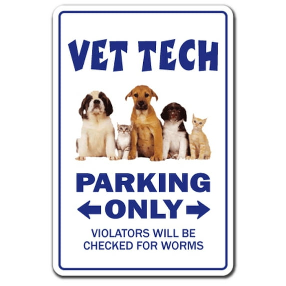 VET TECH Decal veterinarian veterinary animal dog cat clinic dogs | Indoor/Outdoor | 9" Tall