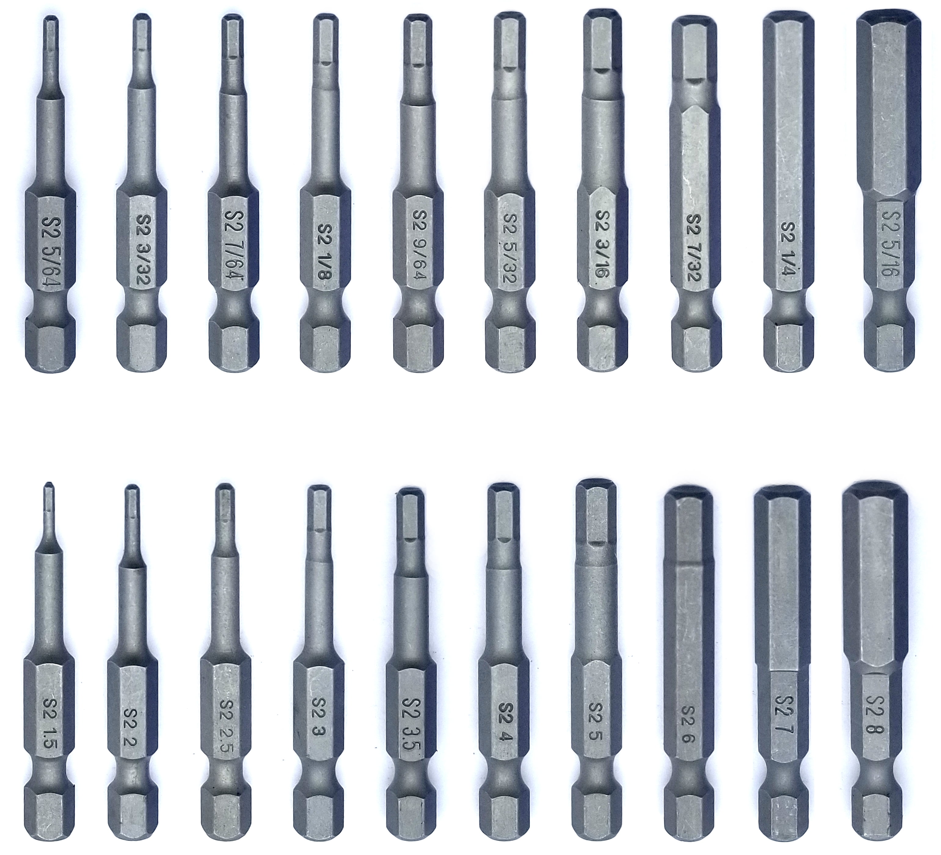 VETCO Magnetic Hex Allen Wrench Drill Bit Set (20 Piece) 