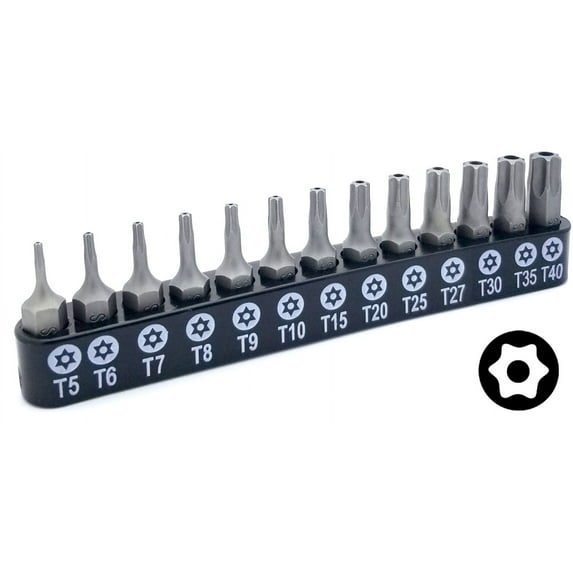 VETCO Security Torx Bit Sets T-5 to T40 (13-Piece)