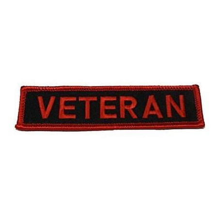 VETERAN NAME TAPE STYLE PATCH MILITARY SERVICE ARMY NAVY AIR FORCE MARINE USCG