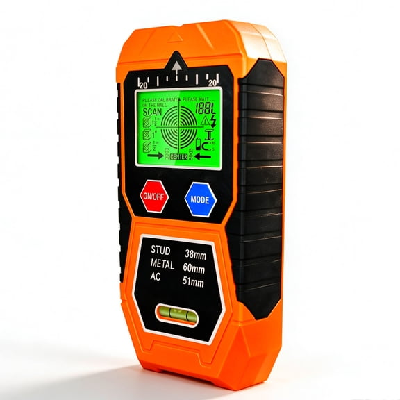 VETOUCH 7-in-1 Wall Scanner Stud Finder with Metal & AC Wire Detection, LCD Display, Magnetic Screw Finder, Bubble Level, Center & Edge, Audio Alarm, 4 Depth Modes for Wood/Metal, Up to 2.4in Depth
