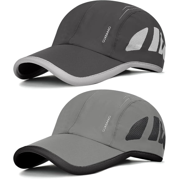 VETPW 2 Pack - Unisex Trucker Cap Black Solid Plain Baseball Cap & Mesh Trucker Hat Blank Basic Hats Vintage Trucker Hats Breathable Mesh Classic Baseball Caps