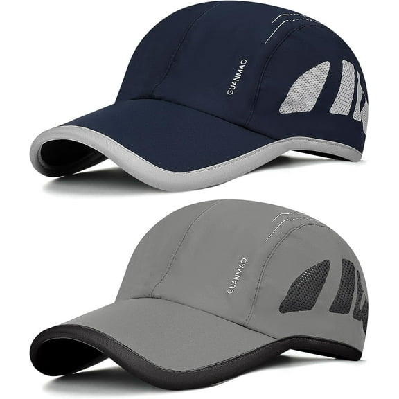 VETPW 2 Pack - Unisex Trucker Cap Black Solid Plain Baseball Cap & Mesh Trucker Hat Blank Basic Hats Vintage Trucker Hats Breathable Mesh Classic Baseball Caps