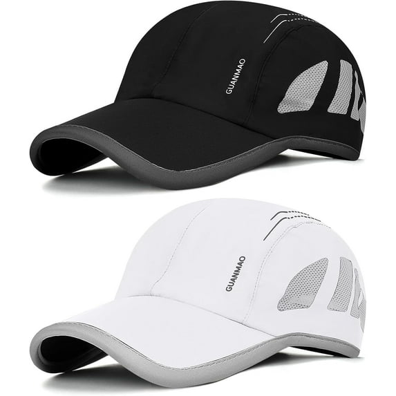 VETPW 2 Pack - Unisex Trucker Cap Black Solid Plain Baseball Cap & Mesh Trucker Hat Blank Basic Hats Vintage Trucker Hats Breathable Mesh Classic Baseball Caps