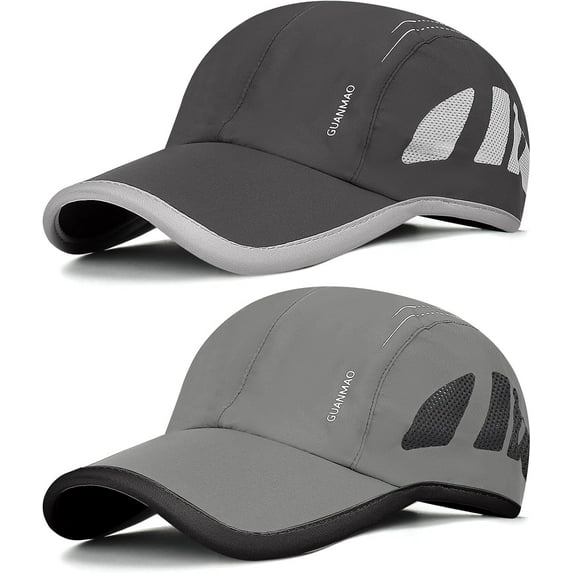 VETPW 2 Pack - Unisex Trucker Cap Black Solid Plain Baseball Cap & Mesh Trucker Hat Blank Basic Hats Vintage Trucker Hats Breathable Mesh Classic Baseball Caps