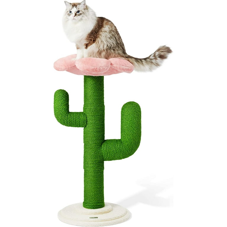 Free Shipping VETRESKA Cat Scratching Posts Cat Tower Tree Cat Scratcher with Hammock Sisal Rope 41.3 Cactus Walmart