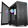 thumbnail image 1 of VETROO AL800 Full Tower E-ATX PC Computer Case w/Door Opening Design Tempered Glass-Black, 1 of 5