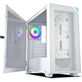 thumbnail image 1 of VETROO AL800 Full Tower E-ATX PC Computer Case w/Door Opening Design Tempered Glass-White, 1 of 5