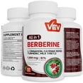 thumbnail image 1 of VEV Berberine Capsules, Vegan & Non-GMO Supplement for Metabolism & Blood Sugar Support, 120 Count, 1 of 5