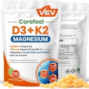 VEV Vitamin D3 K2 Softgels with Magnesium &amp; Zinc for Bone, Energy &amp; Muscle Support, 300 Count deal from Walmart