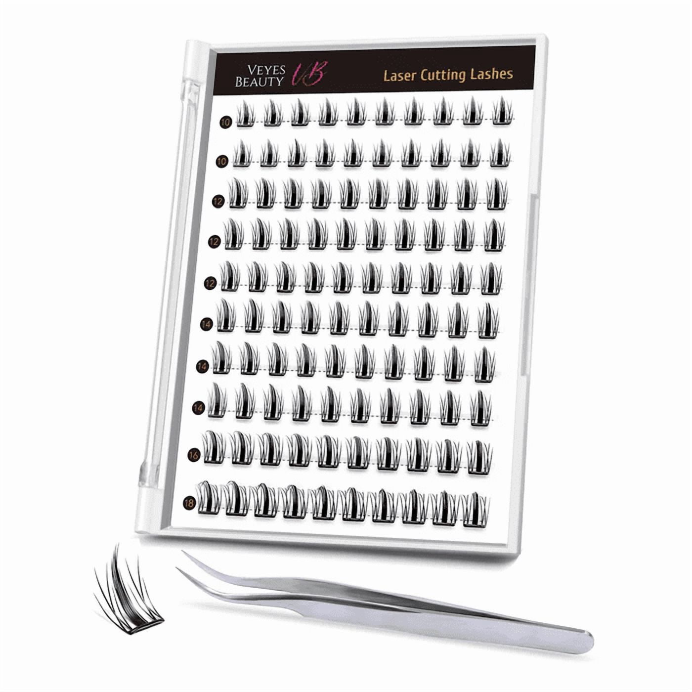 VEVESBEAUTY Lash Cluster Self Sdhesive Sunray Lash 100 Fans 10-18mm