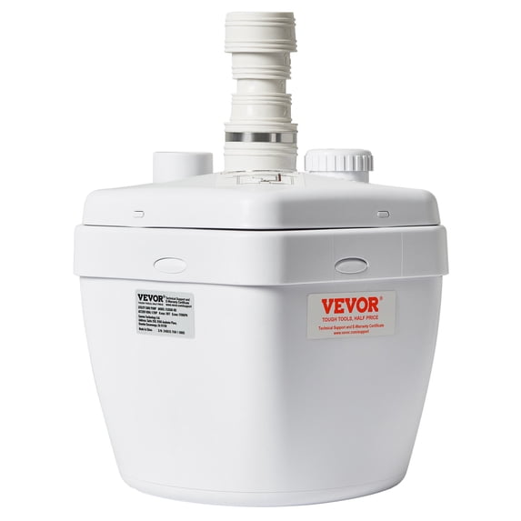 VEVOR 1/3 HP Utility Sink Drain Pump System - 1500 GPH Laundry Sink Pump with 18ft Head