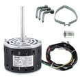 thumbnail image 1 of VEVOR 1/3HP Furnace Blower Motor, 110/120V 4.4Amps, 1075RPM 4 Speeds, CW/CCW Rotation, 48 Frame 5.2" Shaft Length, 5μF/370V Capacitor + 11" Hold Hoop, 1 of 9