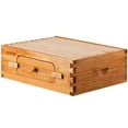 thumbnail image 1 of VEVOR 10-Frame Beehive Kit - 100% Natural Wood with Beeswax Coating, Includes 1 Medium Box, 10 Wooden Frames, and Waxed Foundations for Beginners and Professional Beekeepers, 1 of 12