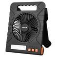 thumbnail image 1 of VEVOR 10000mAh Rechargeable Solar Fan with LED Lantern, 7 inch Portable Fan Cordless with 4W Foldable Solar Panel, 4-Speed& Timer& Quiet,USB Battery Powered for Camping Tent Worksite Office Desk, 1 of 9