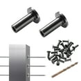 thumbnail image 1 of VEVOR 101 Pack T316 Stainless Steel Protector Sleeves for 1/8" Wire Rope Cable Railing, DIY Balustrade T316 Marine Grade, Come with A Free Drill Bit, Black, 1 of 9