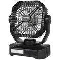 thumbnail image 1 of VEVOR 10400mAh Solar fan, Camping Fan with Solar Panel & LED Lantern, 7W 8 Inch Portable Rechargeable Battery Powered for Outside, 4-Speed and Quiet Operated for Picnic, Barbecue, Fishing, Travel, 1 of 9