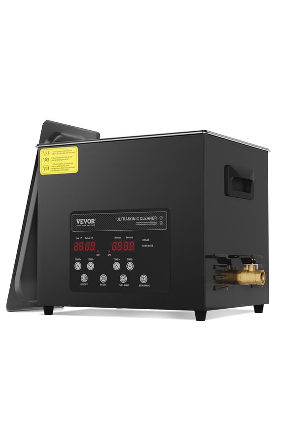 10L Ultra Sonic Cleaner, 240W Digital Ultrasonic Cleaning Machine with Gentle Mode & Upgraded Degassing, 40kHz Industrial Ultrasound Cleaner with Heater & Timer for Retainer, Jewelry, Tools