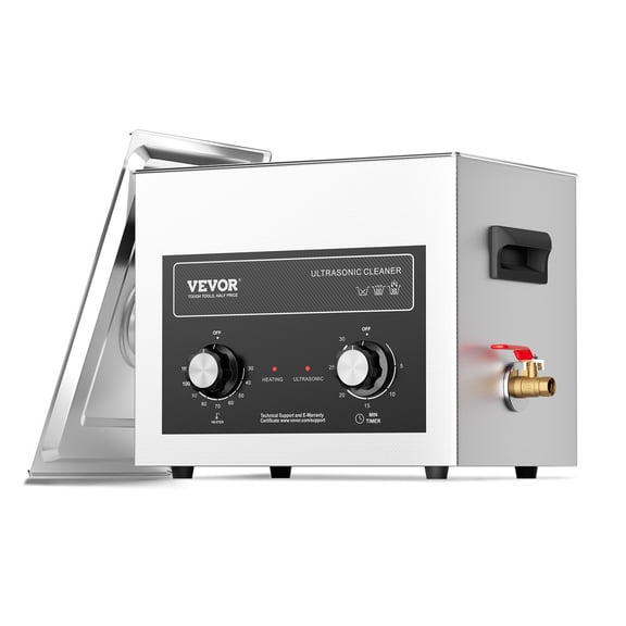 VEVOR 10L Ultrasonic Cleaner with Heater Timer & Basket, Professional Digital Sonic Cavitation Machine, 240W Cleaning Machine for Lab Tools, Metal Parts, Carburetor, Brass, Auto Parts, Engine Parts