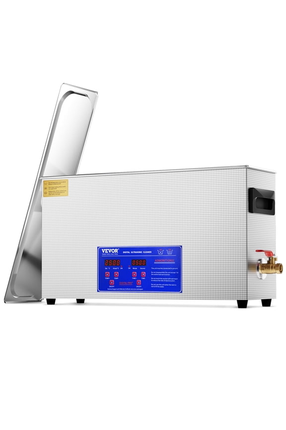 10L Ultrasonic Gun Cleaner, 300W Professional Ultra Sonic Cleaning Machine with Timer & Heater, 40kHz Digital Ultrasonic Cleaner with Basket for Gun Parts, Bullets, Military Supplies