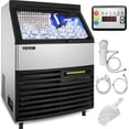 thumbnail image 1 of VEVOR 110V Commercial Ice Maker 440LBS/24H with 99LBS Storage Capacity Commercial Ice Machine 144 Ice Cubes Per Plate Include Scoop and Connection Hoses Auto Clean for Bar Home Supermarkets Restaurant, 1 of 9