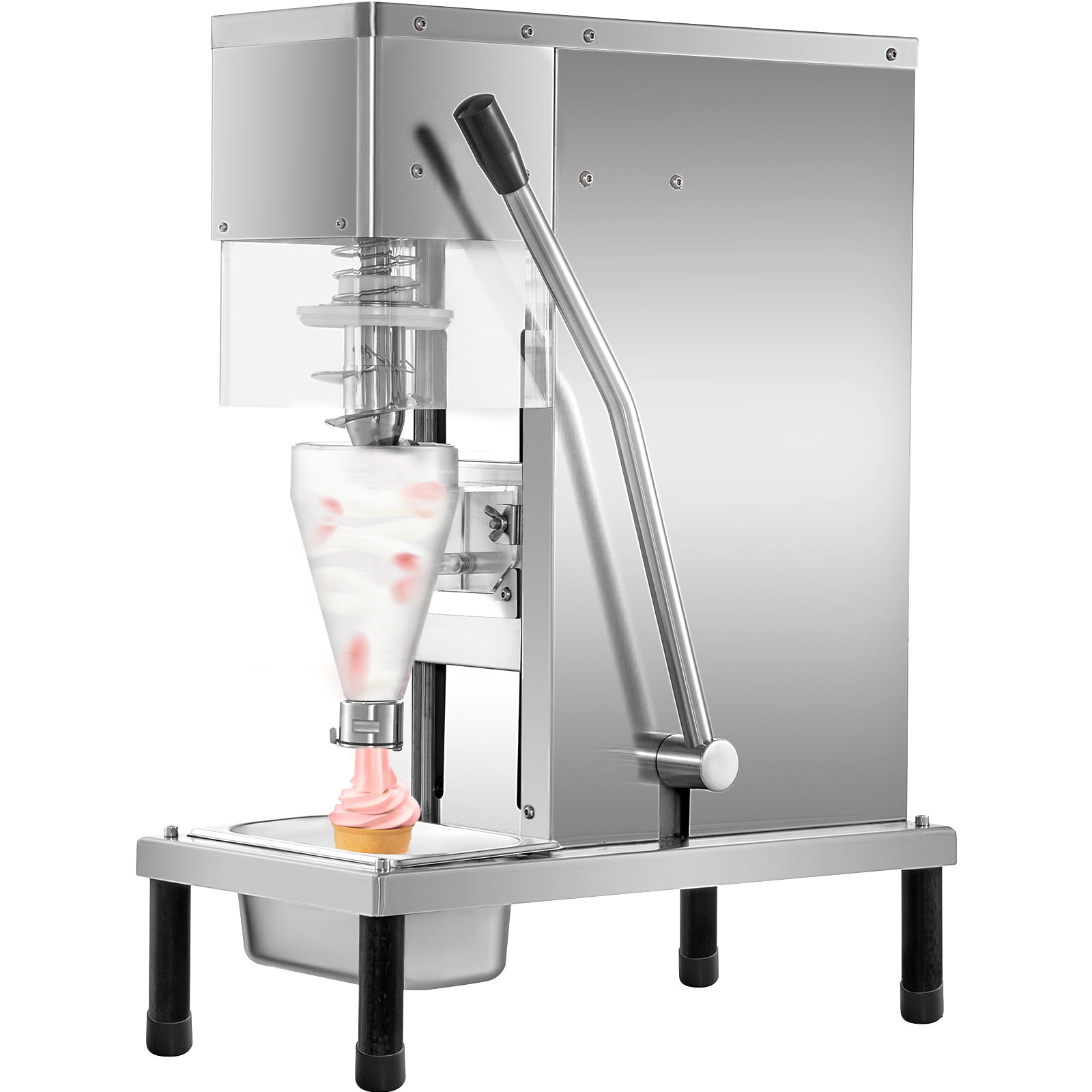 VEVOR Upright Automatic Ice Cream Maker with Built-in Compressor, 2 Quart No Pre-freezing Fruit Yogurt Machine, Stainless Steel Electric Sorbet