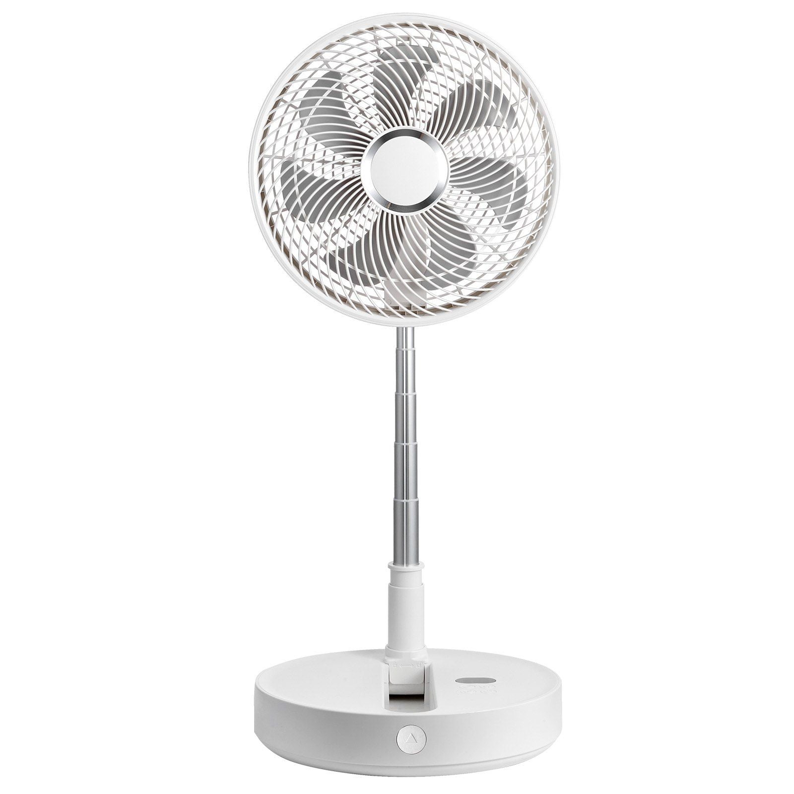 VEVOR 12" Foldable Oscillating Fan w/ Remote, 4 Speeds, 7200mAh USB Rechargeable, Quiet Portable Standing/Desk Fan for Bedroom, Office, Travel