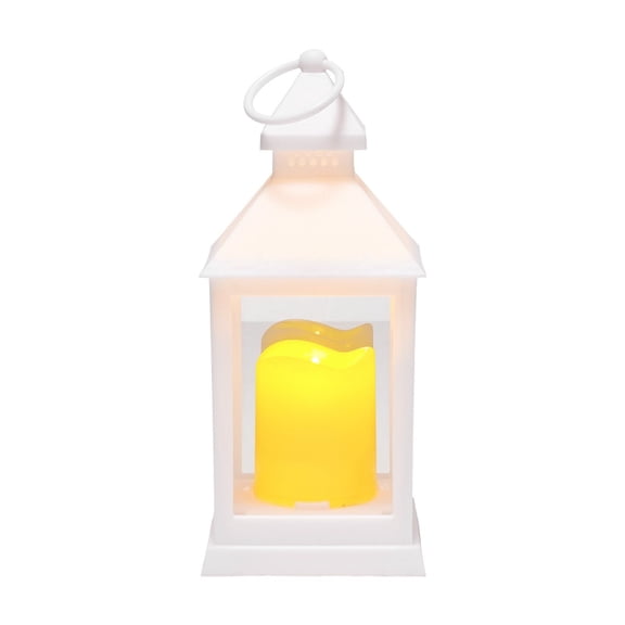 VEVOR 12 Pcs Decorative Candle Lantern, LED Electric Flameless Candle, Plastic LED Holder with Glass, Wall Hanging Indoor Porch Lanterns for Wedding T