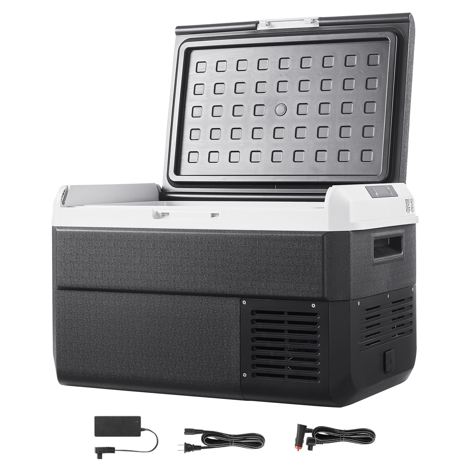 VEVOR 12 Volt Car Refrigerator, 42.3QT/40L Car Fridge, Portable Electric Cooler with -4℉~68℉ Adjustable Temperature, 12/24V DC and 100- 240V AC Compressor Freezer