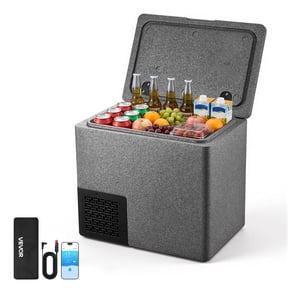 VEVOR 12 Volt Refrigerator, 21.1 QT/ 20L Car Fridge, Portable Ultra-Light EPP Freezer, APP Control Electric Compressor, 12V/24V DC, 14 to 50, for Truck Van RV SUV Boat Travel Camping