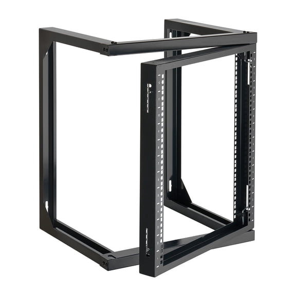 VEVOR 12U Wall Mount Server Rack, 150 lbs Max Load Capacity, Open Frame Network Rack with 180 Degrees Gate Swing, Carbon Steel, for 19-Inch IT Network Equipment & AV Devices Computer Server,