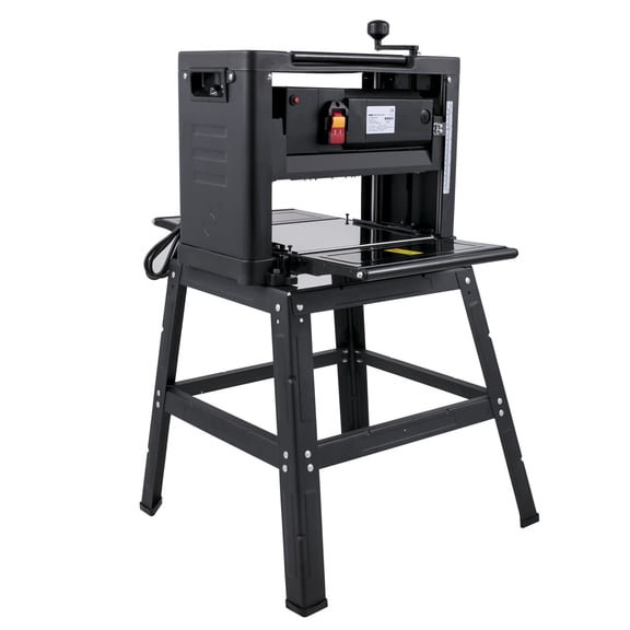 VEVOR 13-Inch Benchtop Thickness Planer, 2000W, 8000 rpm, 15 AMP, with Foldable Iron Stand and Dust Exhaust, 6m/min Planing Speed, Ideal for Woodworking and Wooden Plank Shaping