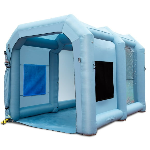 VEVOR 13x10x9ft Inflatable Paint Booth with 900W Blowers, High-Power Spray Tent for Car, Motorcycle, and Garage with Air Filter System