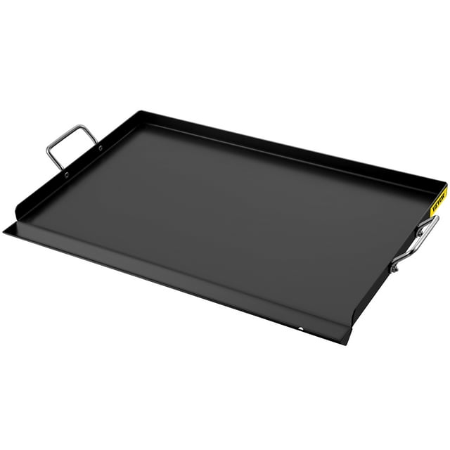 VEVOR 14" x 32" Carbon Steel Griddle with 2 Handles & Extra Drain Hole