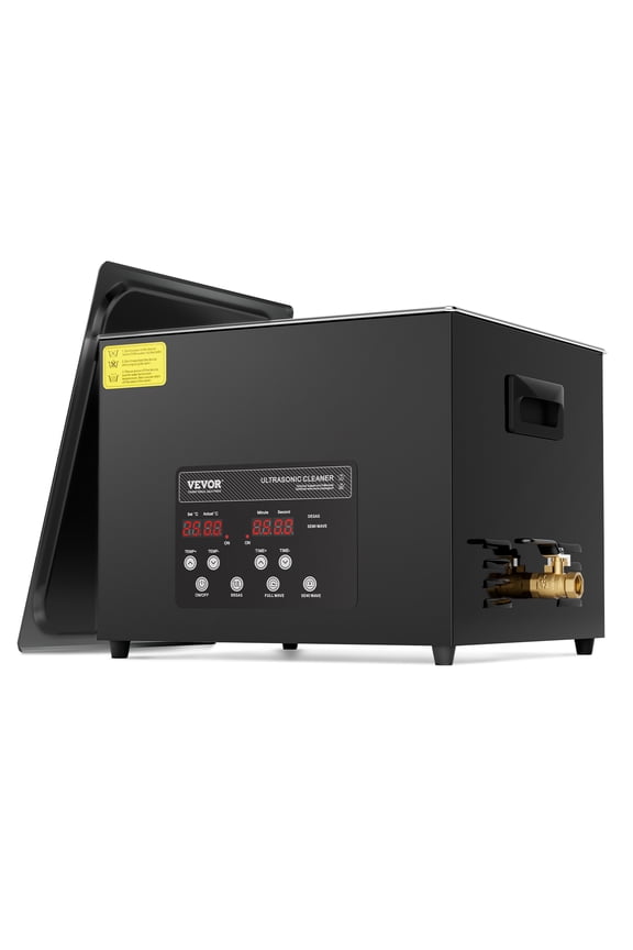 15L Ultra Sonic Cleaner, 360W Digital Ultrasonic Cleaning Machine with Gentle Mode & Upgraded Degassing, 40kHz Industrial Ultrasound Cleaner with Heater & Timer for Retainer, Jewelry, Tools