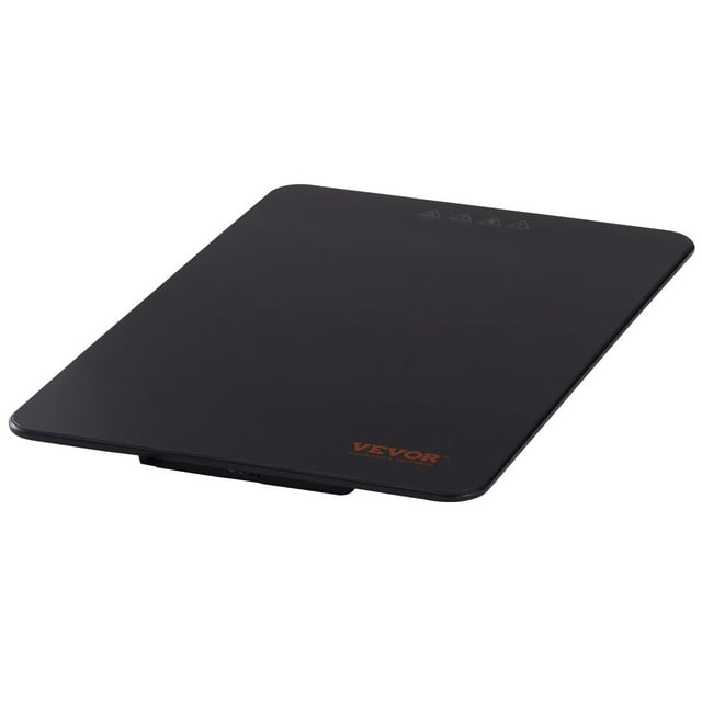 VEVOR 16.5" x 11" Electric Warming Tray, Portable Tempered Glass Heating Tray with Adjustable Temperature Control