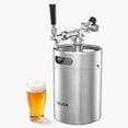 thumbnail image 1 of VEVOR 170oz Mini Keg, Pressurized Growler Tap System, 304 Stainless Steel Beer Kit, with Co2 Regulator, Self-Closing Faucet, Keeps Fresh and Carbonation for Homebrew, Craft and Draft Beer, 1 of 9