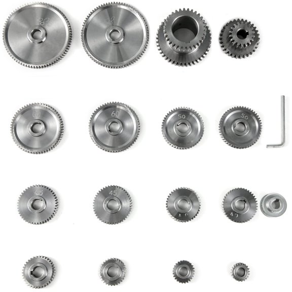 VEVOR 17pcs CJ0618 Lathe Gears Kit for Metal Cutting Machine