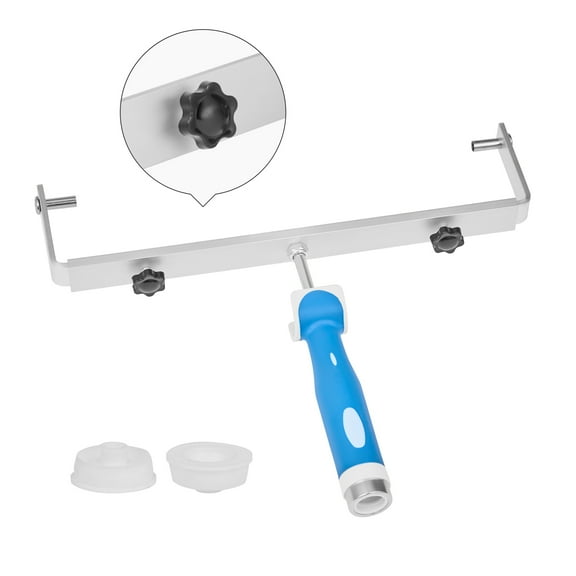 VEVOR 18 Inch Paint Roller Frame, 12-18 in Adjustable Frame with Marked Scale, Lightweight Painting Supplies for Wall House Homes, Metal Roller Tool for Large-Scale Painting Projects, Blue & Silver