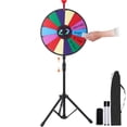 thumbnail image 1 of VEVOR 18 inch Spinning Prize Wheel, 14 Slots Spinning Wheel with Height Adjustable Stand, Roulette Wheel with a Dry Erase, and a Storage Bag, Win Fortune Spin Games in Party Pub Trade Show Carnival, 1 of 9